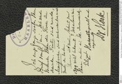 Nachlass Franz Steindachner, Postkarte von P. P. C. Hoek an Franz Steindachner (08.06.1911), Inv.Nr. 231.01, Seite 2